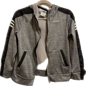 Boys Adidas track hoodie jacket